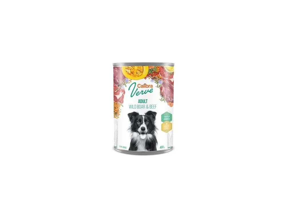 Must-Have Calibra Dog Verve konz.GF Adult Wild Boar&Beef 400g