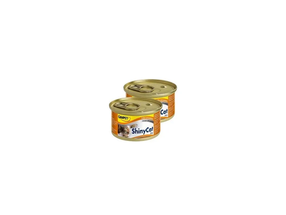 Super Cena Gimpet ShinyCat konz. kuře&papája 2x70g