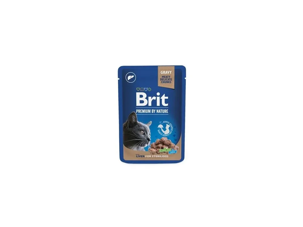 Nejlepší Cena Brit Premium Cat kapsa Liver for Sterilised 100g