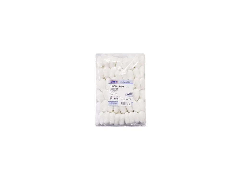 Tampon stáčený 20x19mm nesterilní 100ks LINON BATIST Nejprodávanější