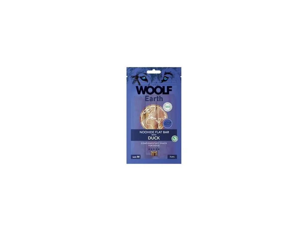 Sleva WOOLF Earth poch. NooHide M Flat Bar Duck 90g