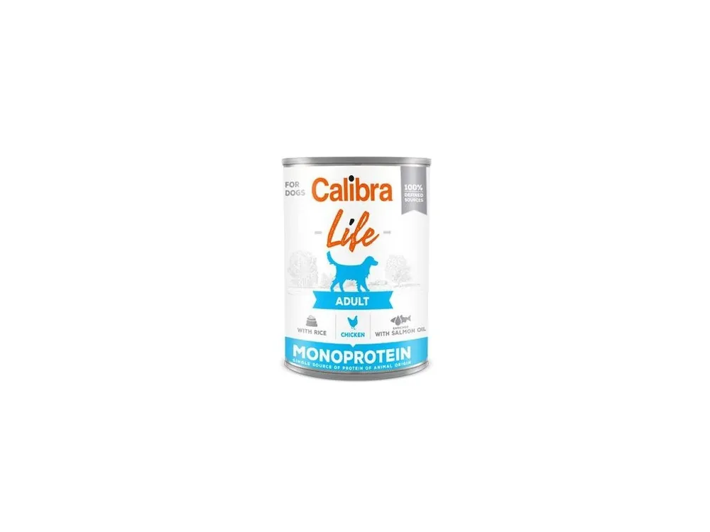 Calibra Dog Life konz.Adult Chicken with rice 400g Přímo Od Výrobce