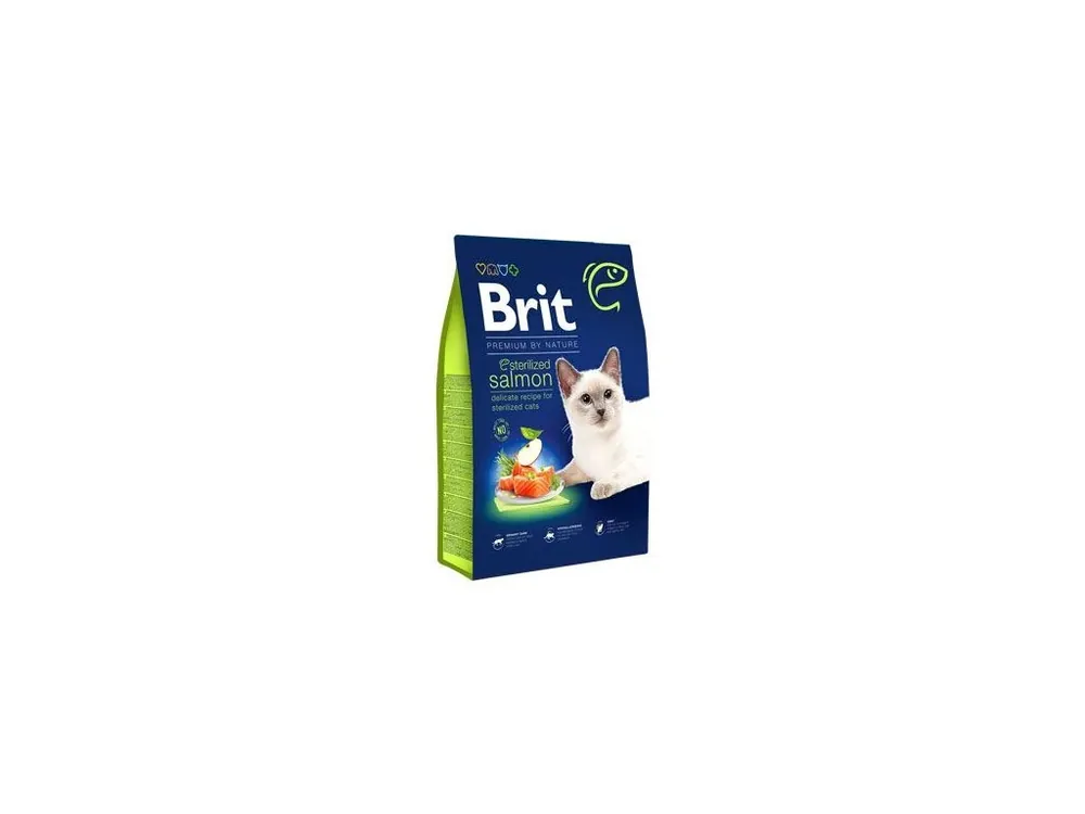 Brit Premium Cat by Nature Sterilized Salmon 800g Nejprodávanější