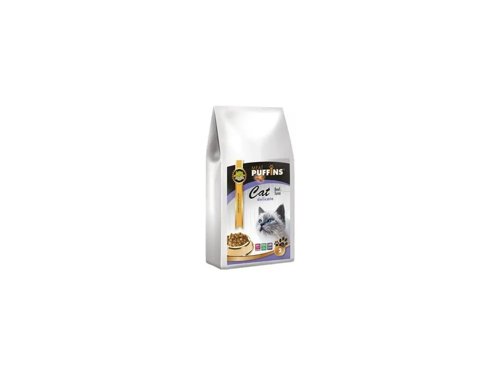 Aktuální Puffins Cat Delicate Beef&Tuna 2kg