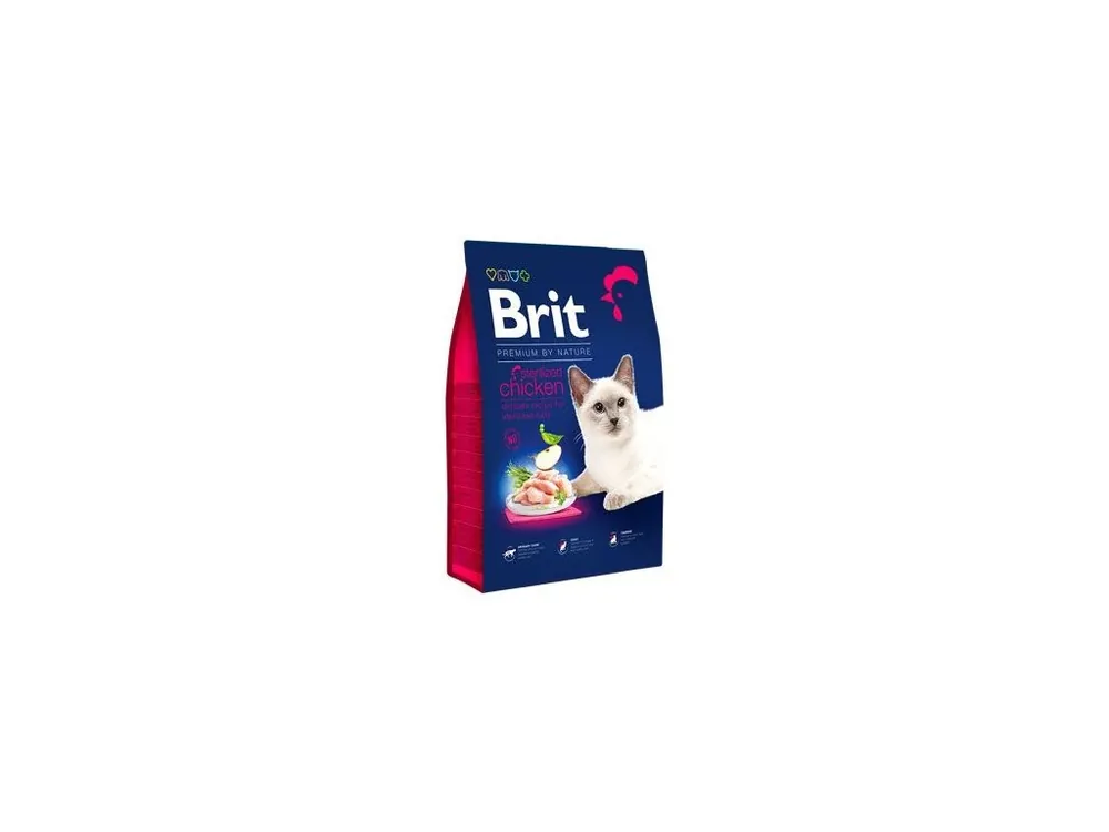 Brit Premium Cat by Nature Sterilized Chicken 8kg Novinka