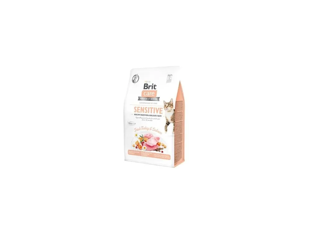Brit Care Cat GF Sensit. Heal.Digest&Delic.Taste 0,4kg Víkendová Akce