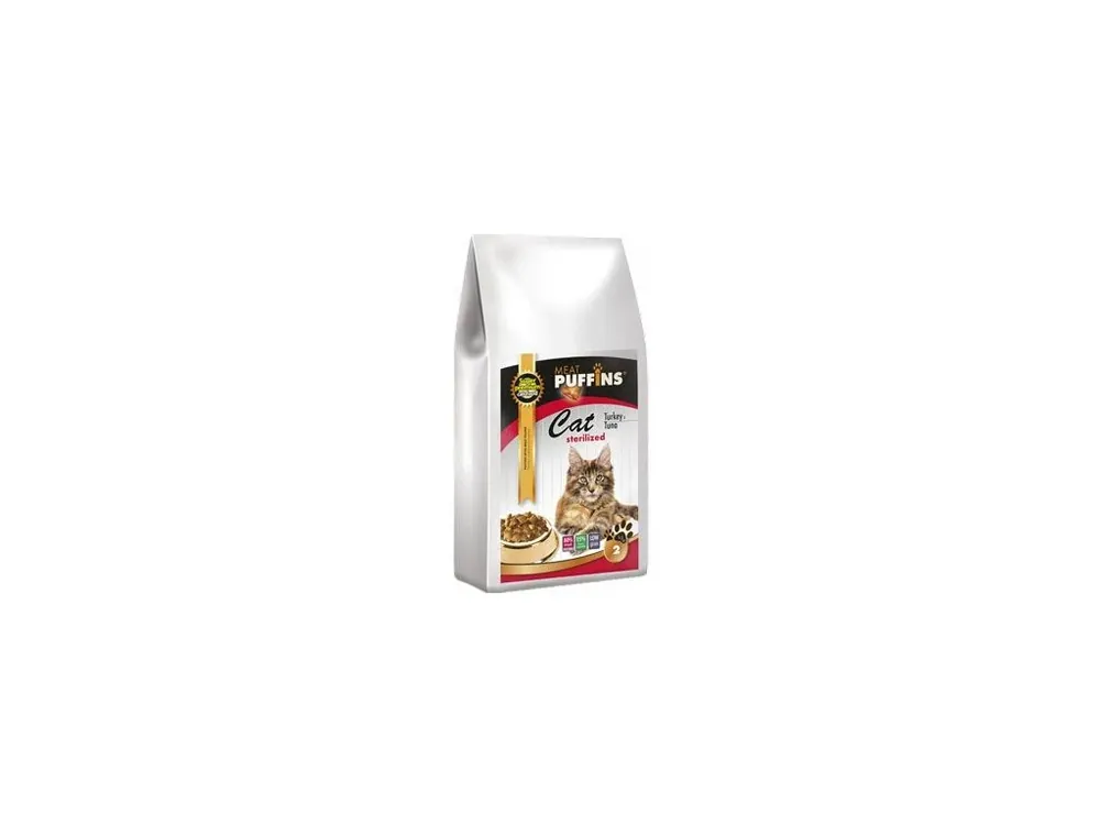 Objednat Nyní Puffins Cat Sterilised Turkey&Tuna 2kg