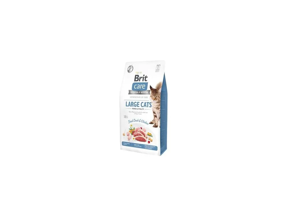 Horká Nabídka Brit Care Cat GF Large cats Power&Vitality 7kg