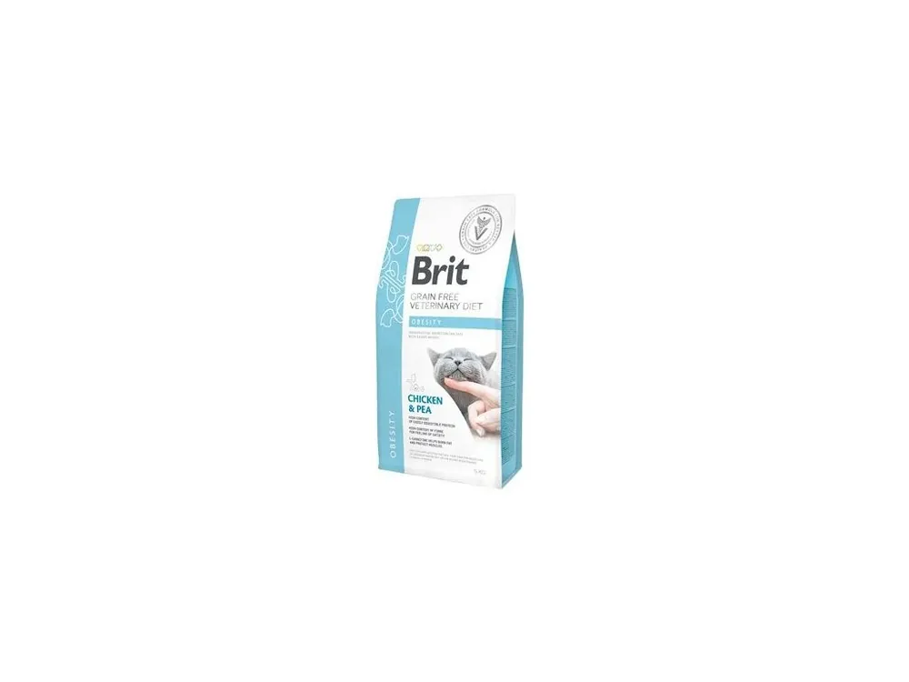 Brit VD Cat GF Obesity 5kg Akce
