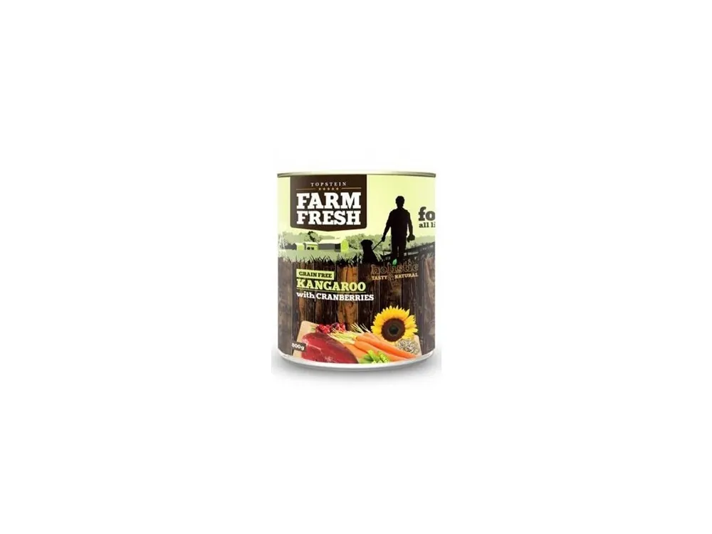 Farm Fresh Dog Kangaroo with Cranberries konzerva 800g Značkový