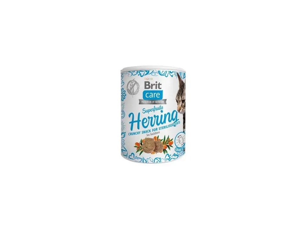 Brit Care Cat Snack Superfruits Herring 100g Pouze Dnes