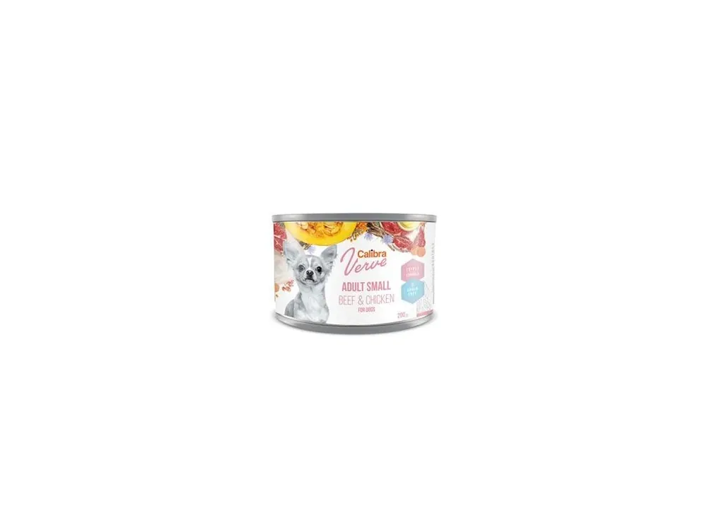 Calibra Dog Verve konz.GF Adult Small Beef&Chick 200g Levný