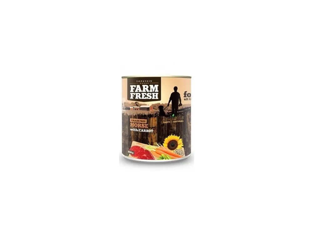 Farm Fresh Dog Horse with Carrot konzerva 800g Expresní Doručení