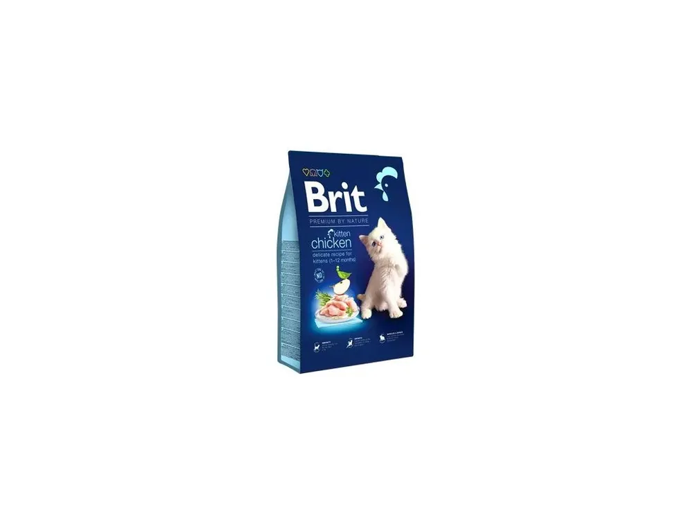 Brit Premium Cat by Nature Kitten Chicken 800g Zlevněný