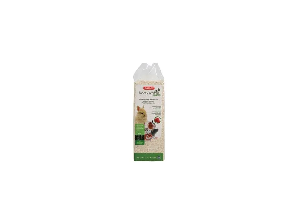 Podestýlka RodyWood Fresh Strawberry 16l Zolux Zlevněný