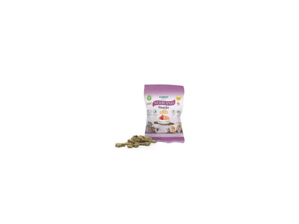 Serrano Snack for Cat-Salmon&Tuna-AntiHairball 50g Oblíbený