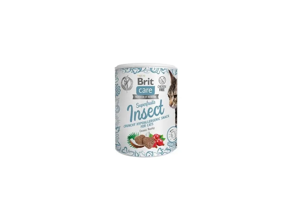 Oblíbený Brit Care Cat Snack Superfruits Insect 100g