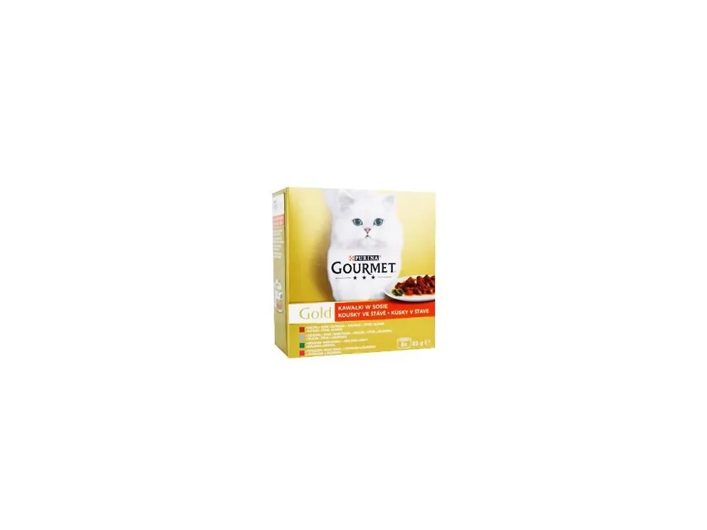 Gourmet Gold konz. kočka kousky ve šť.zelen. pack8x85g Časově Omezené