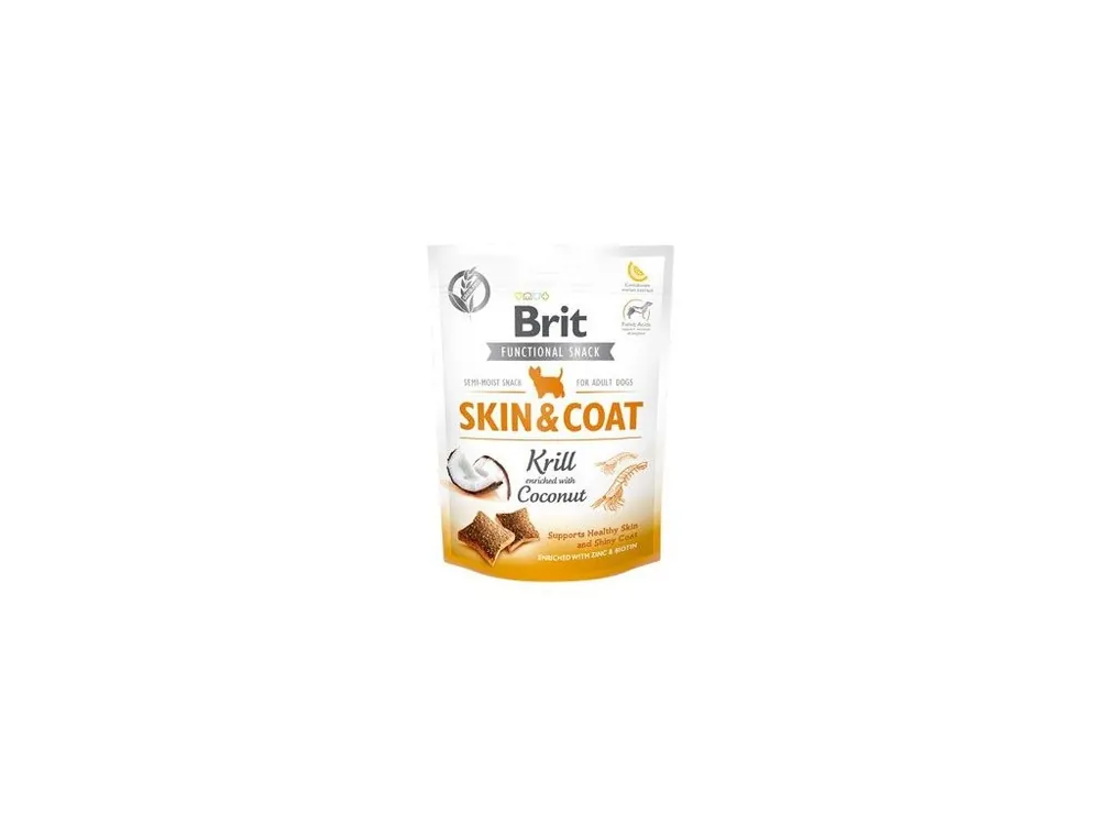 Akční Nabídka Brit Care Dog Functional Snack Skin&Coat Krill 150g