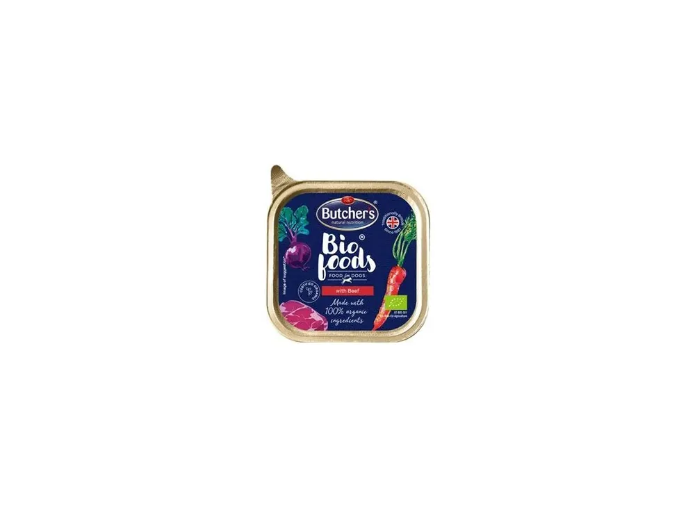 Butcher‘s Dog Bio Foods s hovězím vanička 150g Vrácení Zdarma