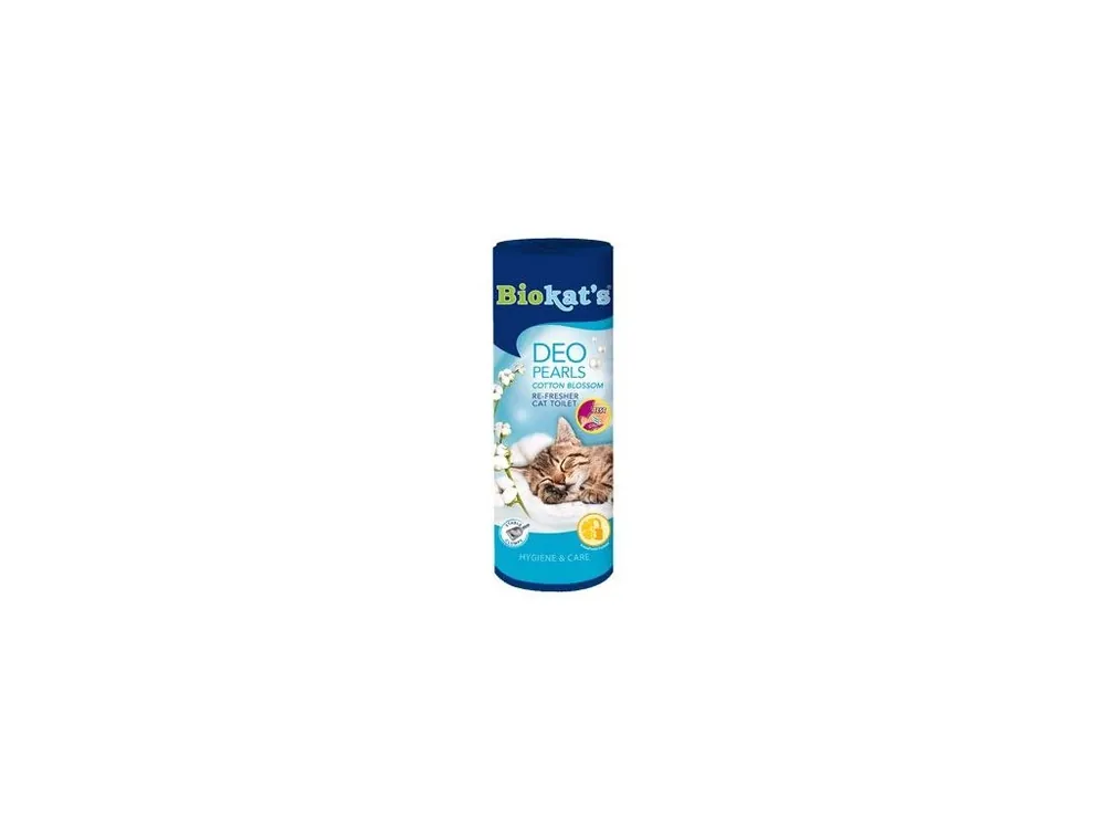 Vysoce Kvalitní Biokat‘s osvěžovač WC Deo Pearls cotton blossom 700g