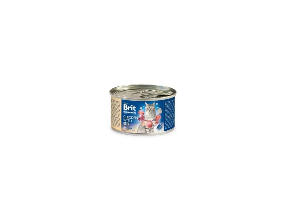 Brit Premium Cat by Nature konz Chicken&Beef 200g Nejprodávanější