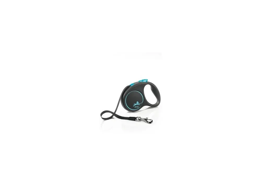 Vrácení Zdarma Vodítko FLEXI Black Design S pásek 5m/15kg modrá