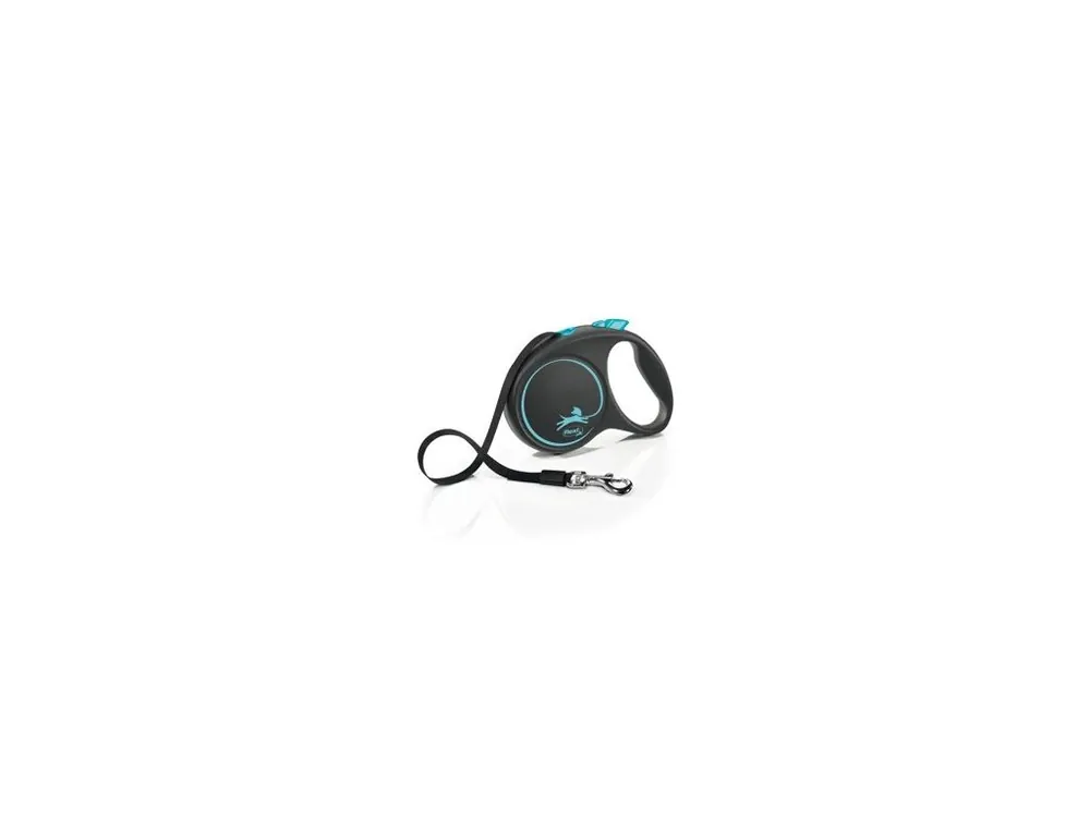 Vodítko FLEXI Black Design L pásek 5m/50kg modrá Odeslání Ihned