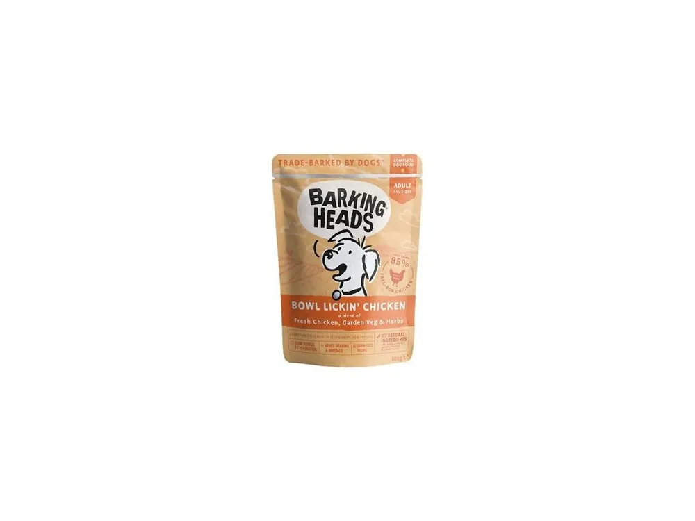 Expresní Doručení BARKING HEADS Bowl Lickin’ Chicken kapsa 300g