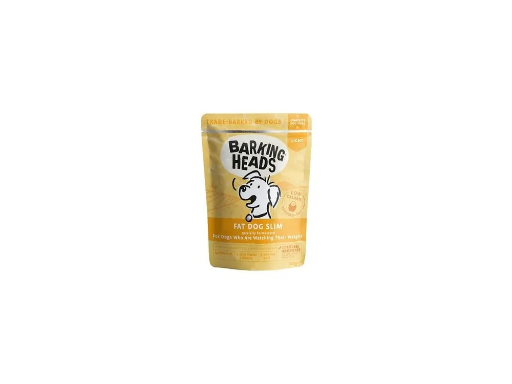 BARKING HEADS Fat Dog Slim kapsa 300g Zlevněný