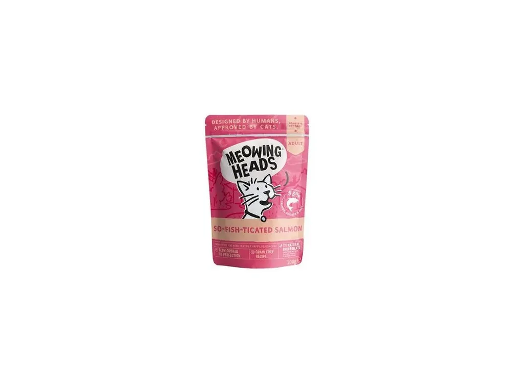 Poslední Šance MEOWING HEADS So-fish-ticated Salmon kapsa 100g