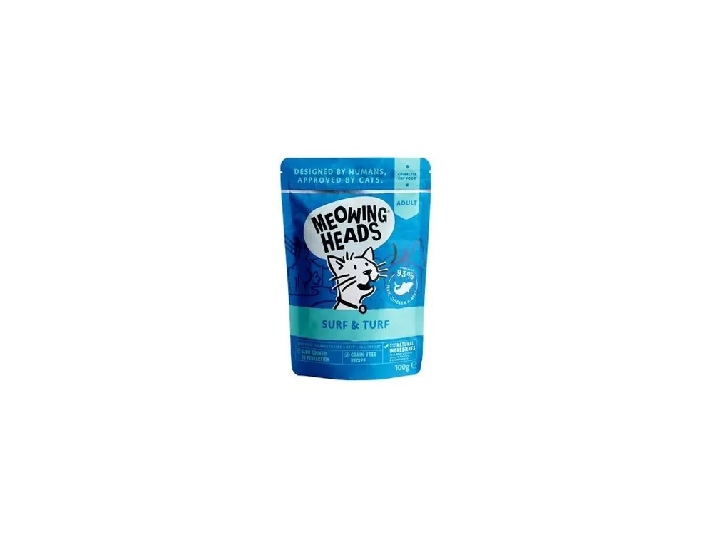Cenová Bomba MEOWING HEADS Surf&Turf kapsa 100g