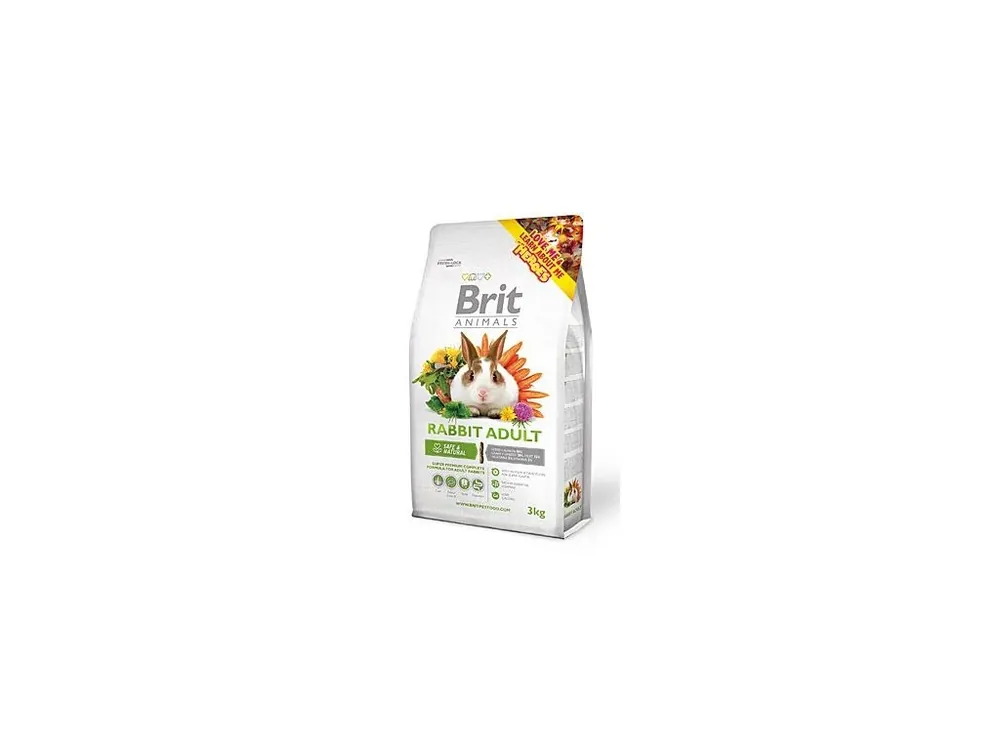 Rychlé Dodání Brit Animals Rabbit Adult Complete 3kg