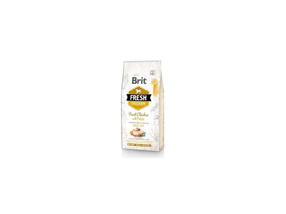 Bezpečná Platba Brit Fresh Dog Chicken & Potato Adult Great Life 2,5kg