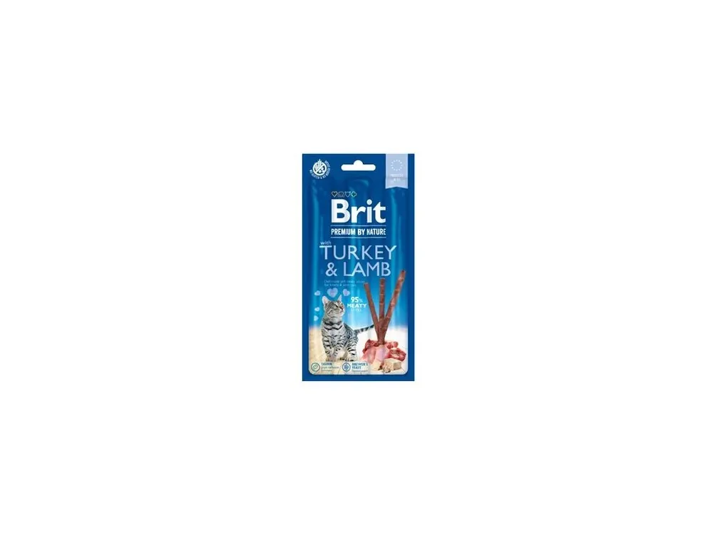 Značkový Brit Premium Cat by Nature Sticks Turkey&Lamb(3pcs)