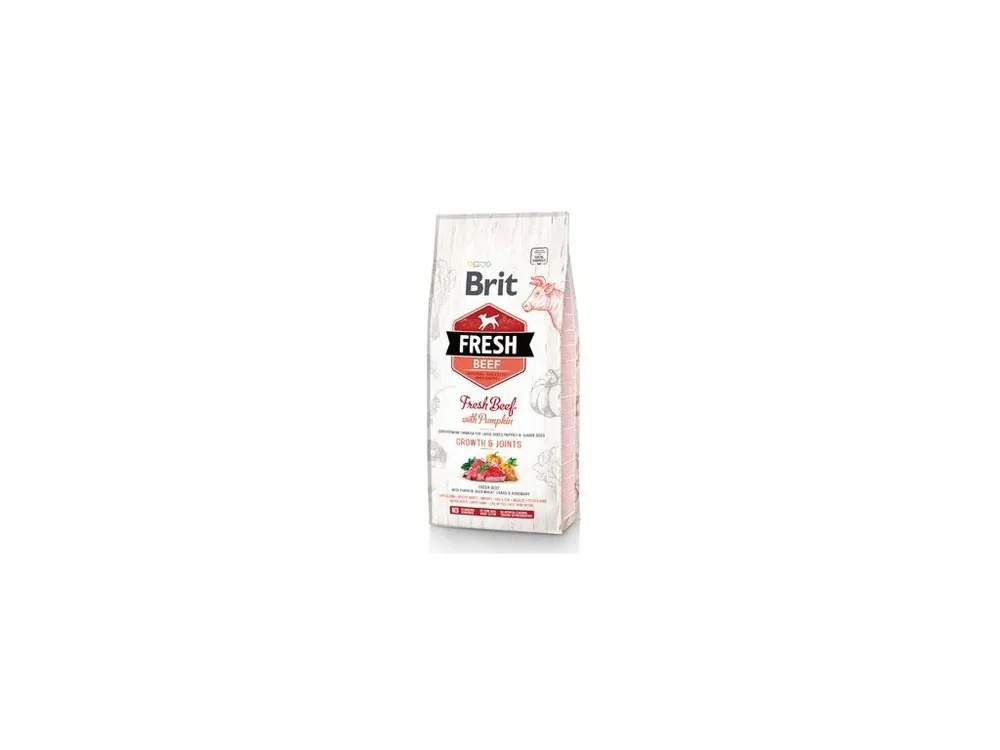Brit Fresh Dog Beef & Pumpkin Puppy Large 12kg Akce