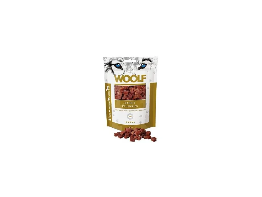 WOOLF Classic poch. Rabbit Chunkies 100g Top Prodej
