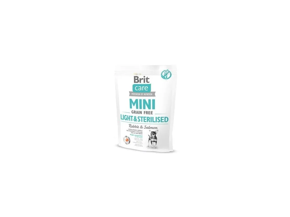 Koupit Online Brit Care Dog Mini Grain Free Light & Sterilised 400g