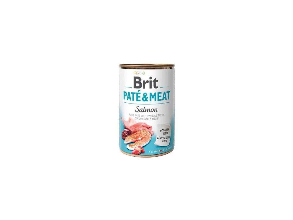 Brit Dog konz Paté & Meat Salmon 400g Vysoce Kvalitní
