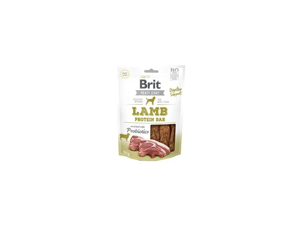 Brit Jerky Lamb Protein Bar 80g Sleva