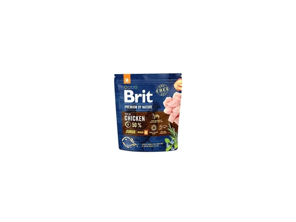 Vysoce Kvalitní Brit Premium Dog by Nature Junior M 1kg