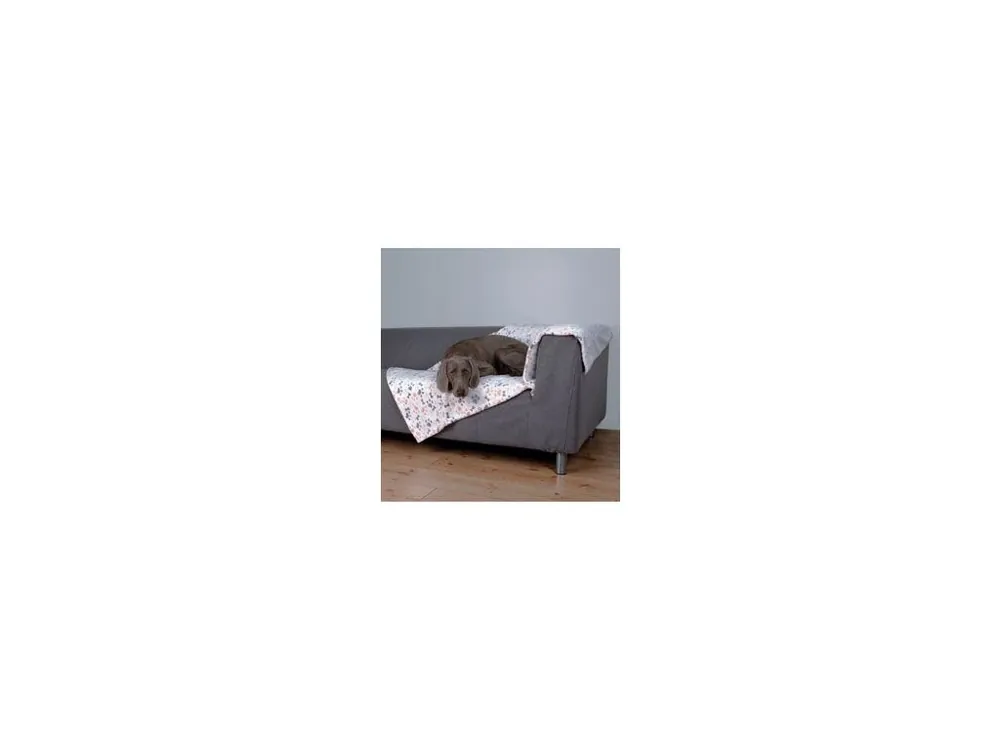 Deka pro psy LINGO kosti,tlapky 100x150cm bílá/béžovTR Omezená Nabídka