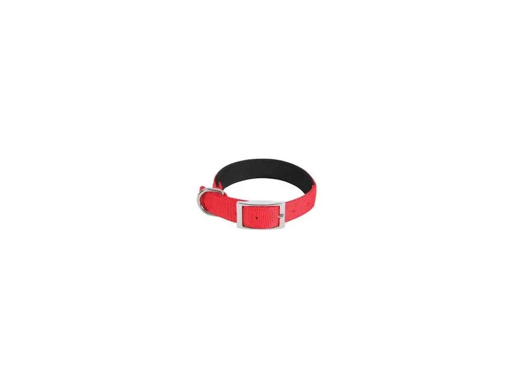 Obojek pes SOFT nylon 25mm/55cm červená Zolux Novinka