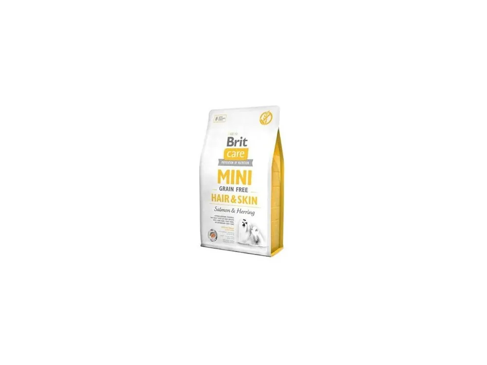 Vysoce Kvalitní Brit Care Dog Mini Grain Free Hair & Skin 2kg