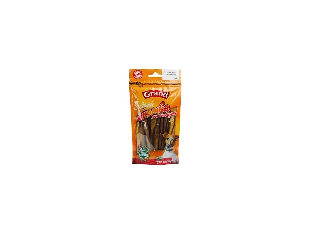 GRAND Dog poch. Suš. Mňamka střívka 100g Zlevněný