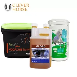 TOP balíček Biotin 1kg + Lněný olej 1l + MSM 750g (Výhodný balíček našich nejoblíbenějších produktů pro koně) Cenově Výhodný