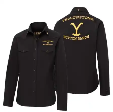 Nejprodávanější Dámská košile Stars & Stripes YELLOWSTONE Dutton Ranch - Velikost XL