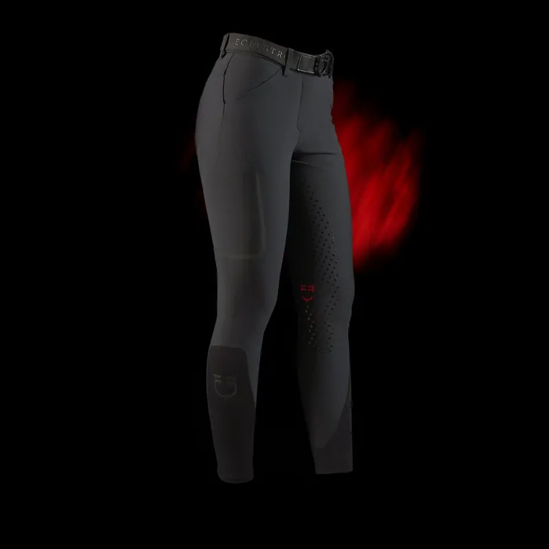 Cenový Hit Dámské rajtky Equestro Ridertechnology full grip - Barva ČernáVelikost 36