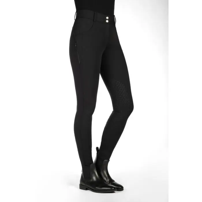Dámské rajtky HKM Ari Mid Rise kneegrip - Barva BíláVelikost 38 Kup Teď