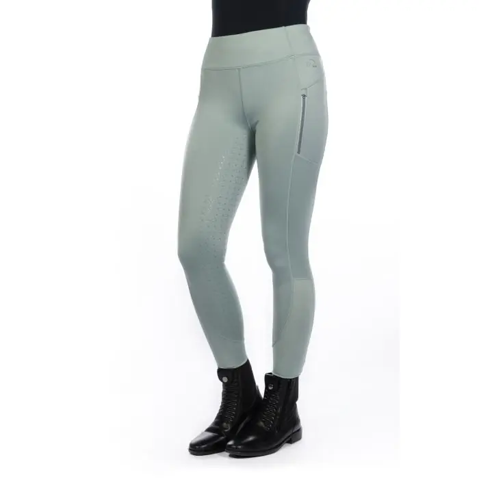 Rychlé Dodání Jezdecké legíny HKM Harbour Island fullgrip - Barva šalvějVelikost 146/152